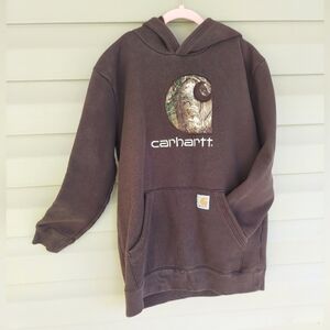 Carhartt Chocolate Brown Camo Kids Hoodie